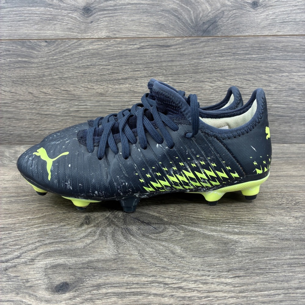 Puma Future Z 4.4 FG/AG Soccer‎ Cleats Youth Size 3C Blue Yellow Shoes